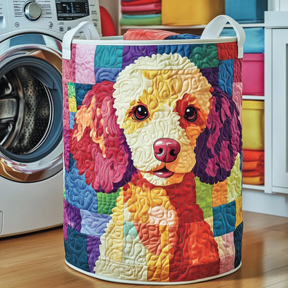 Funky Poodle Laundry Quilted Tote