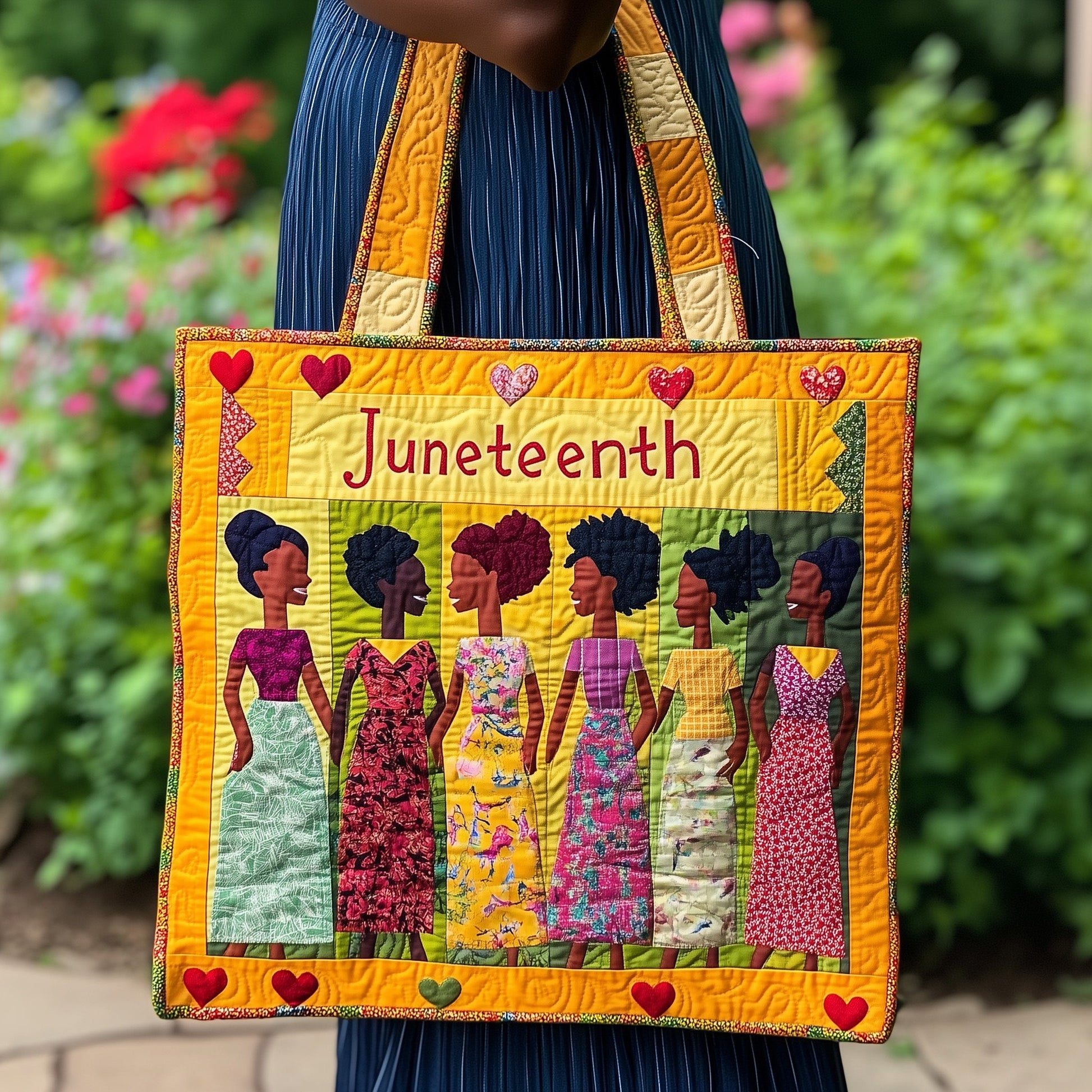 Everyday Proud History Quilted Tote