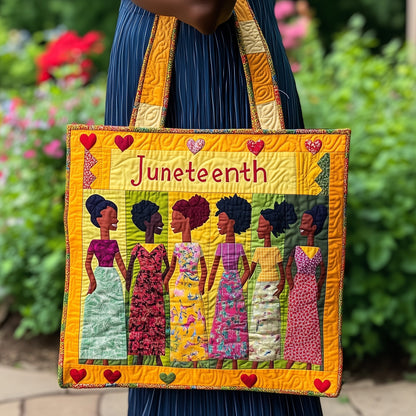 Everyday Proud History Quilted Tote