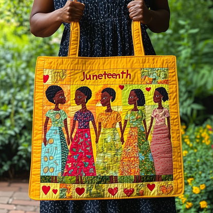 Juneteenth Women Illustration Tote Bag