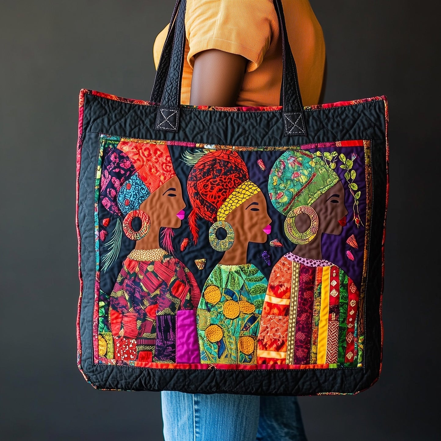 Soulbound Roots African Quilted Tote 3543
