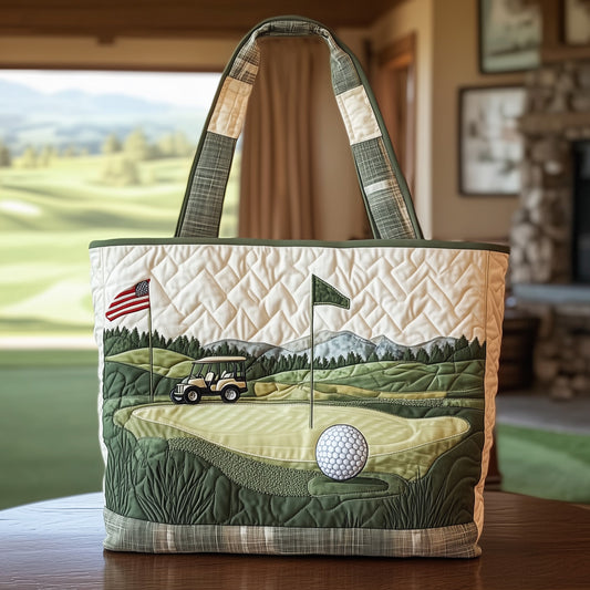 The Golf Day Quilted Tote