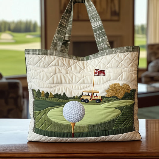 The Golf Course Quilted Tote 3729