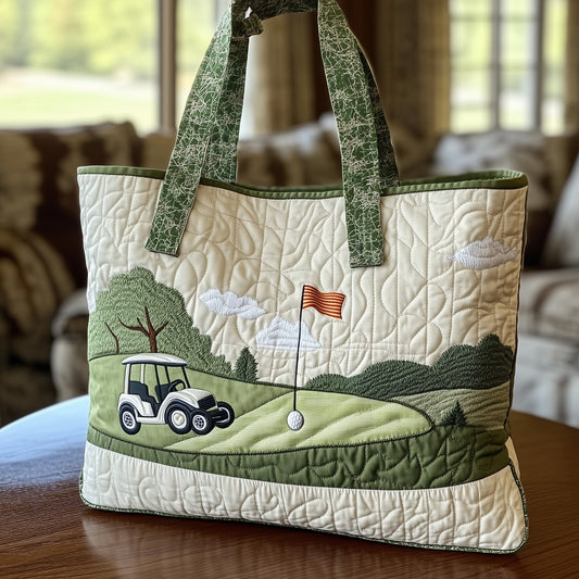 The Golf Course Quilted Tote 3732