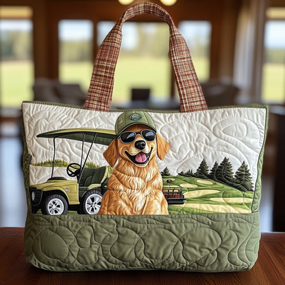 Golden Retriever Dog Golf Tote Bag