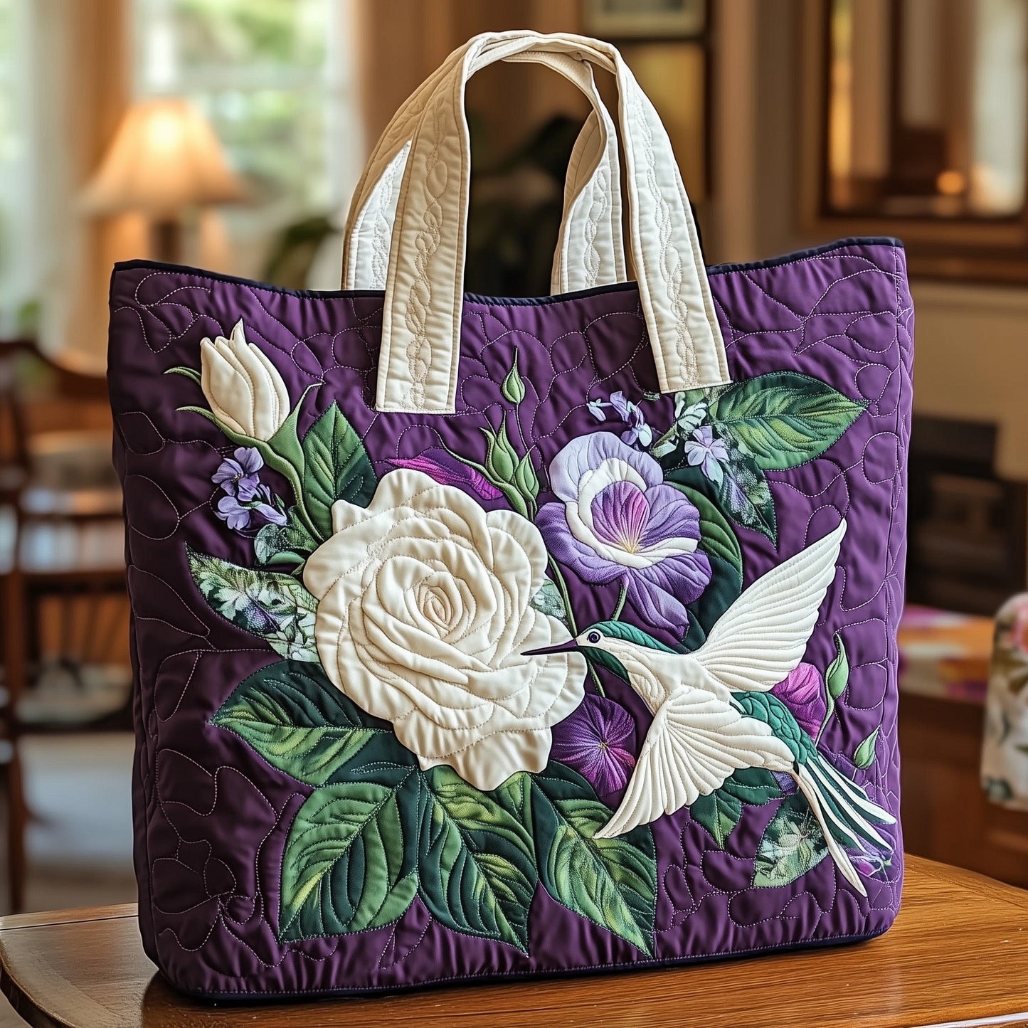 Everyday Hummingbird Flowers Tote Bag