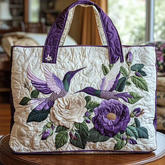 The Hummingbird Quilt Tote Bag