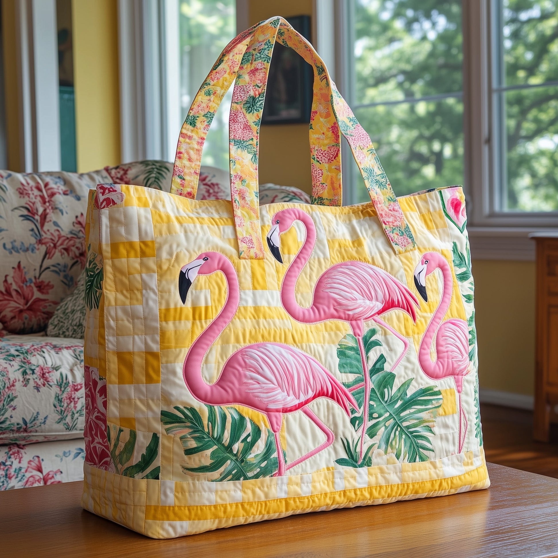 Everyday Quirky Flock Quilted Tote