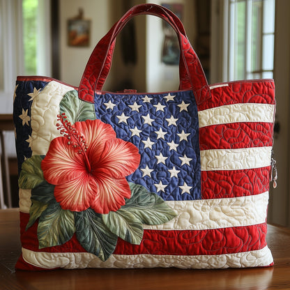 Hibiscus Flower Stars Tote Bag