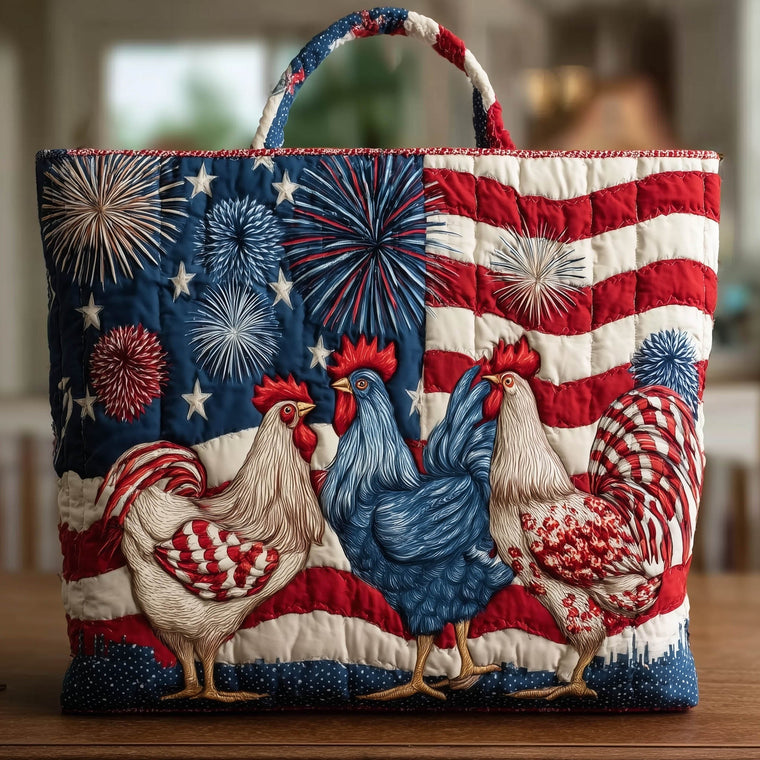Everyday Roosters Fireworks Tote Bag