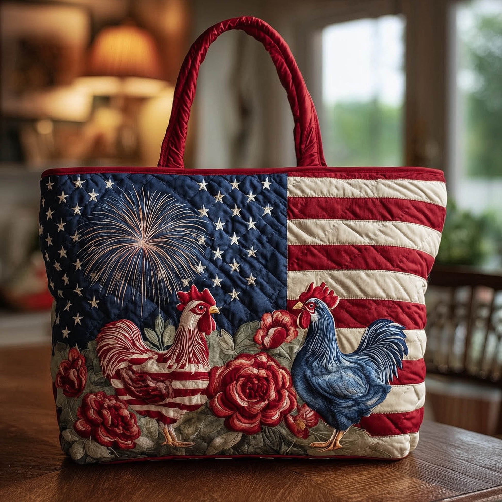 The Barnyard Parade Quilted Tote