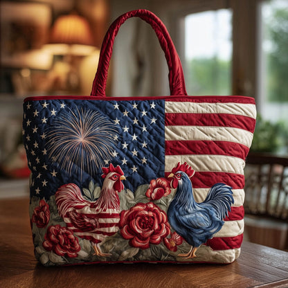 The Barnyard Parade Quilted Tote