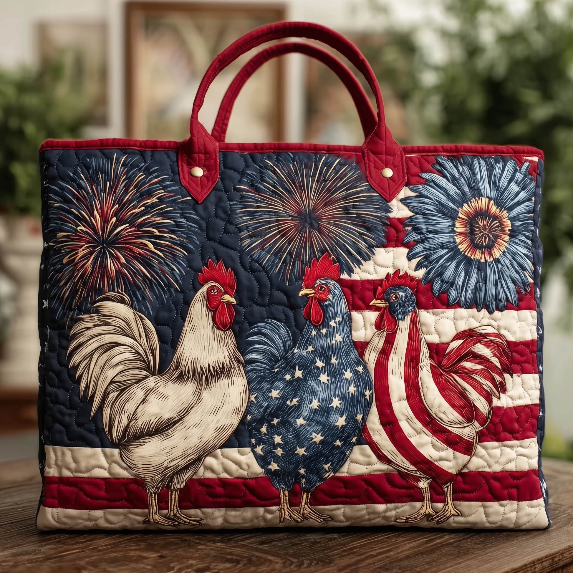 The Barnyard Freedom Quilted Tote