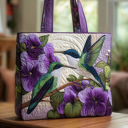 The Amethyst Pair Quilted Tote