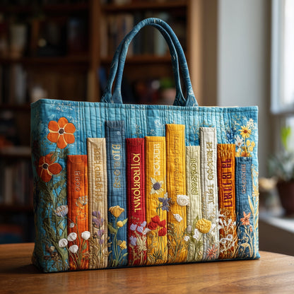 The Book Lover Quilted Tote 3915