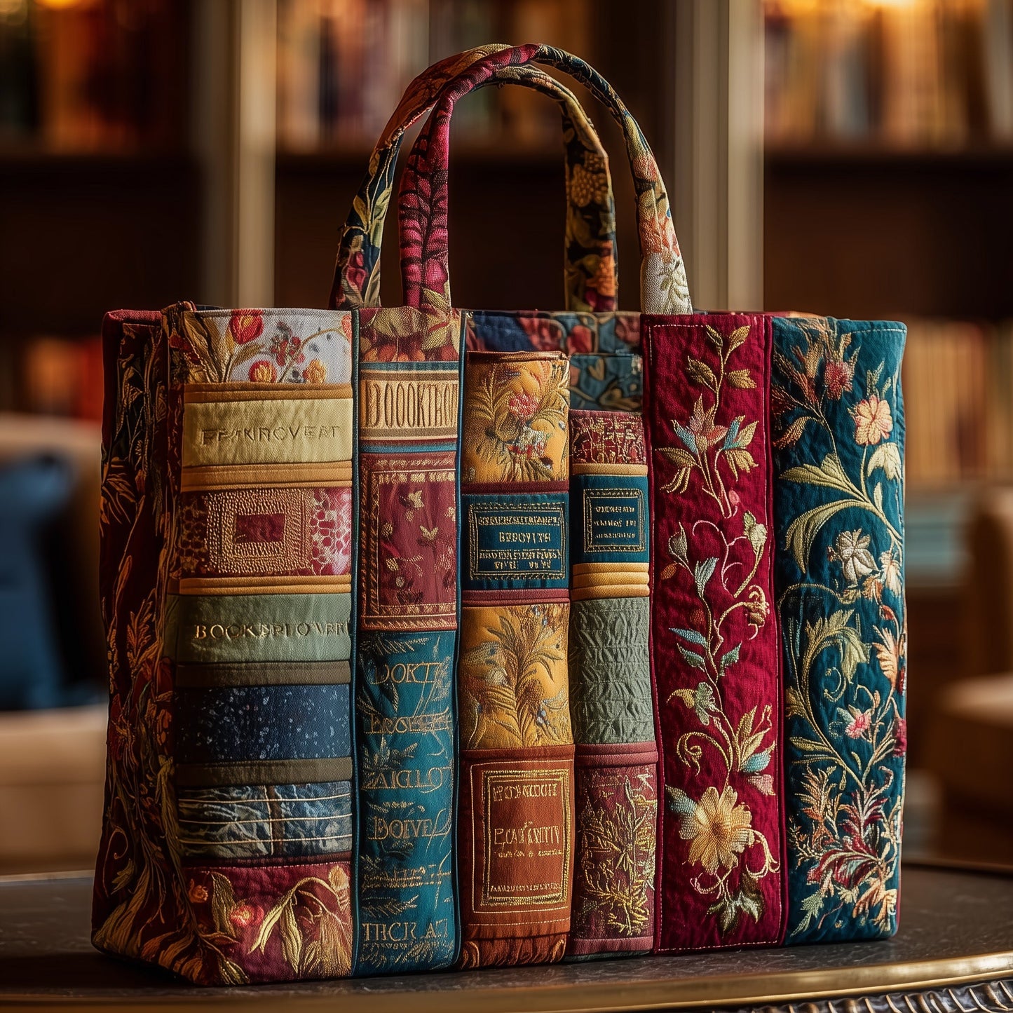 The Book Lovers Quilted Tote
