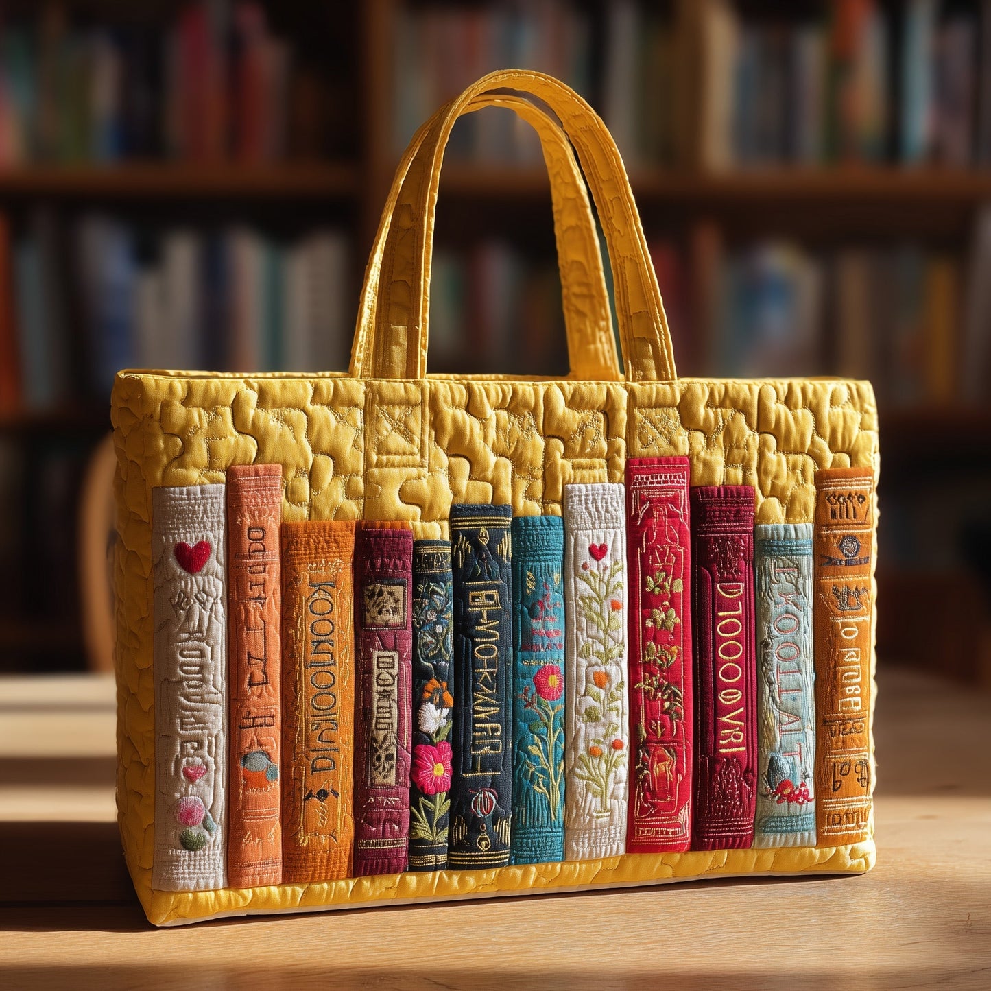 The Book Lover Quilted Tote 3920