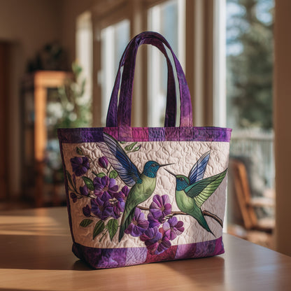 Everyday Hummingbird Quilted Tote Bag