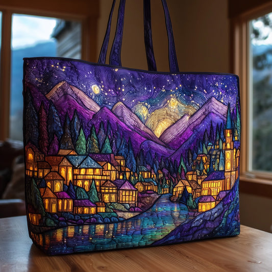 The Starlight City Quilted Tote