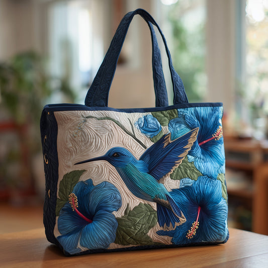 Wings Blue Petals Tote Bag