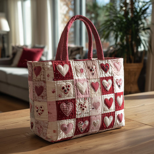 The Heartfelt Charm Quilted Tote