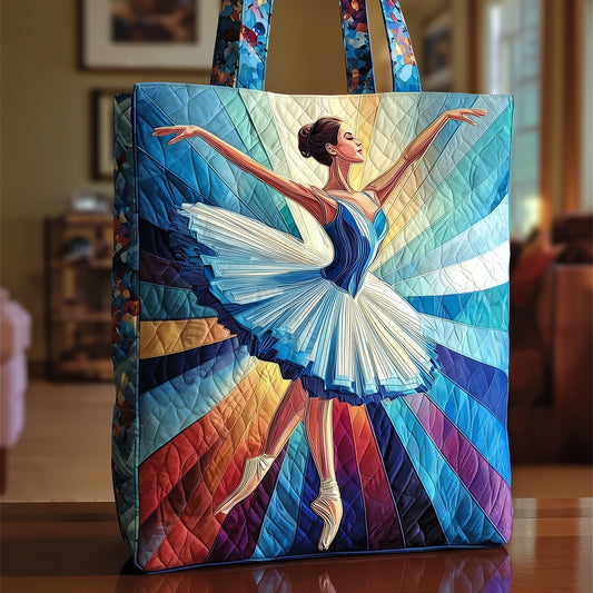 Ballerina Dance Illustration Tote Bag