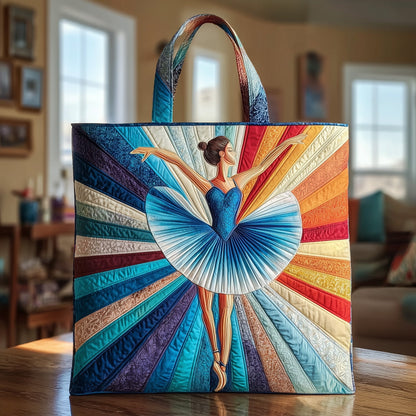 Everyday Graceful Ballerina Quilted Tote