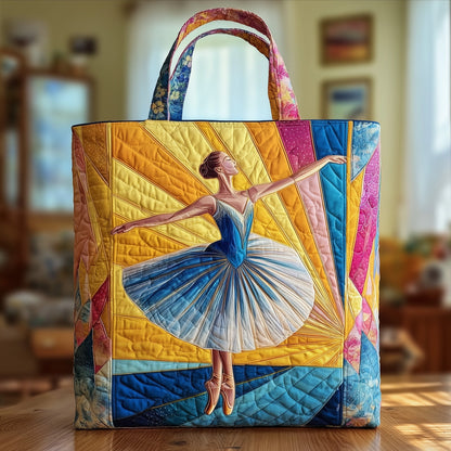 Everyday Ballet Queen Quilted Tote