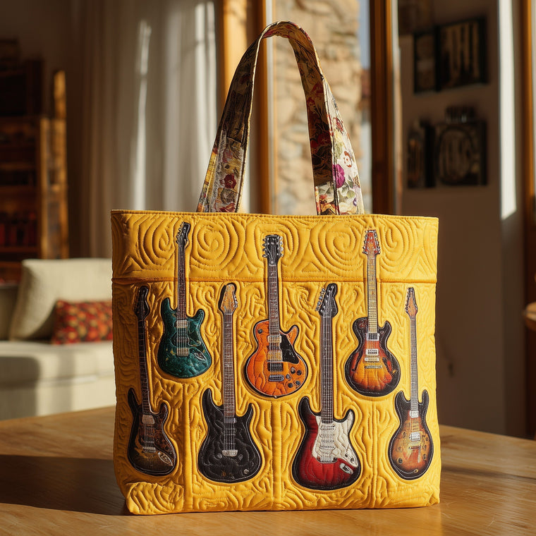 The Guitar Collection Quilted Tote 4055