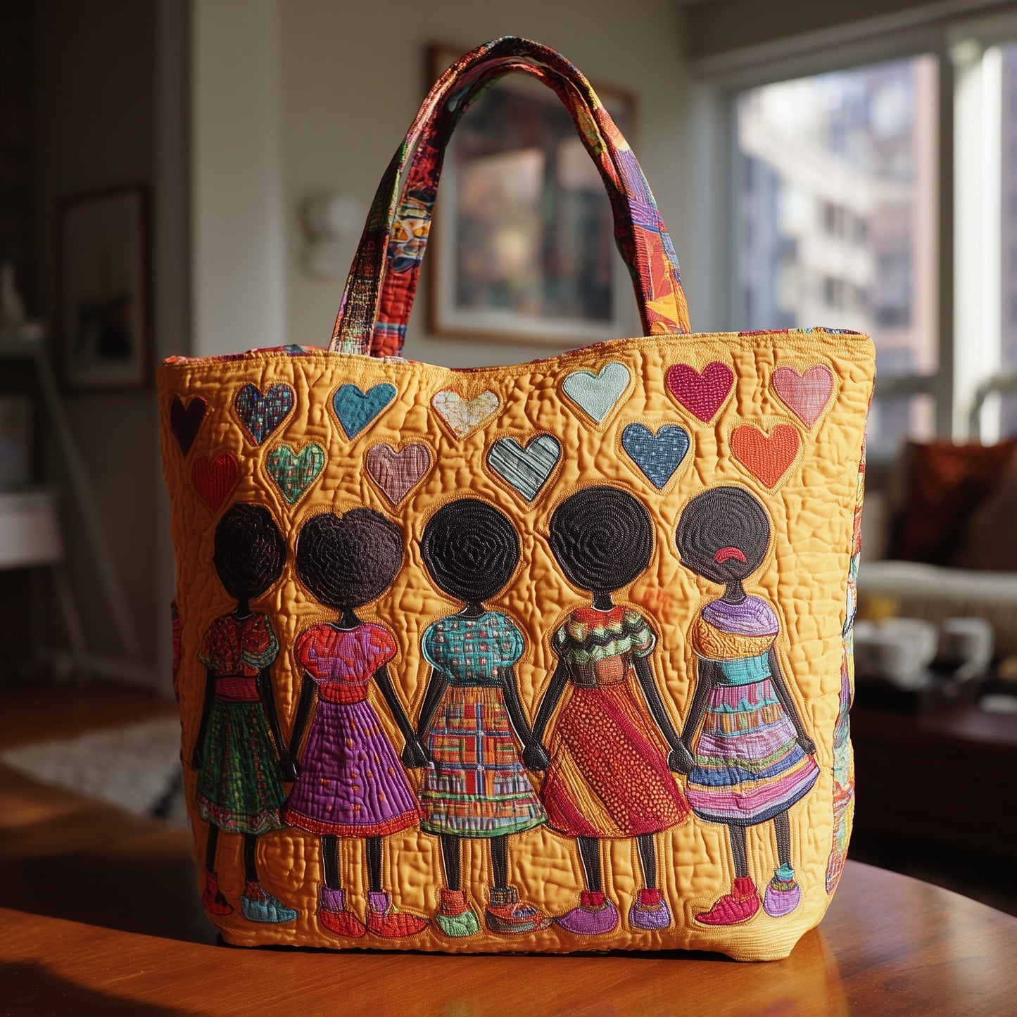 The Heartfelt Sisterhood Quilted Tote