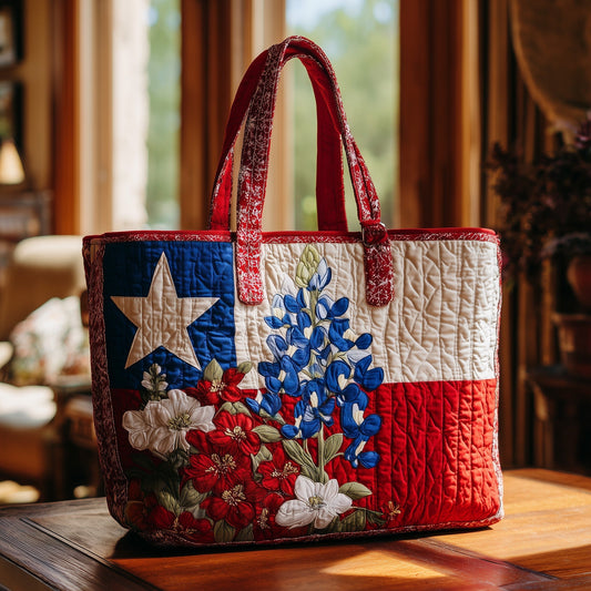 The Texas Lone Star Quilted Tote