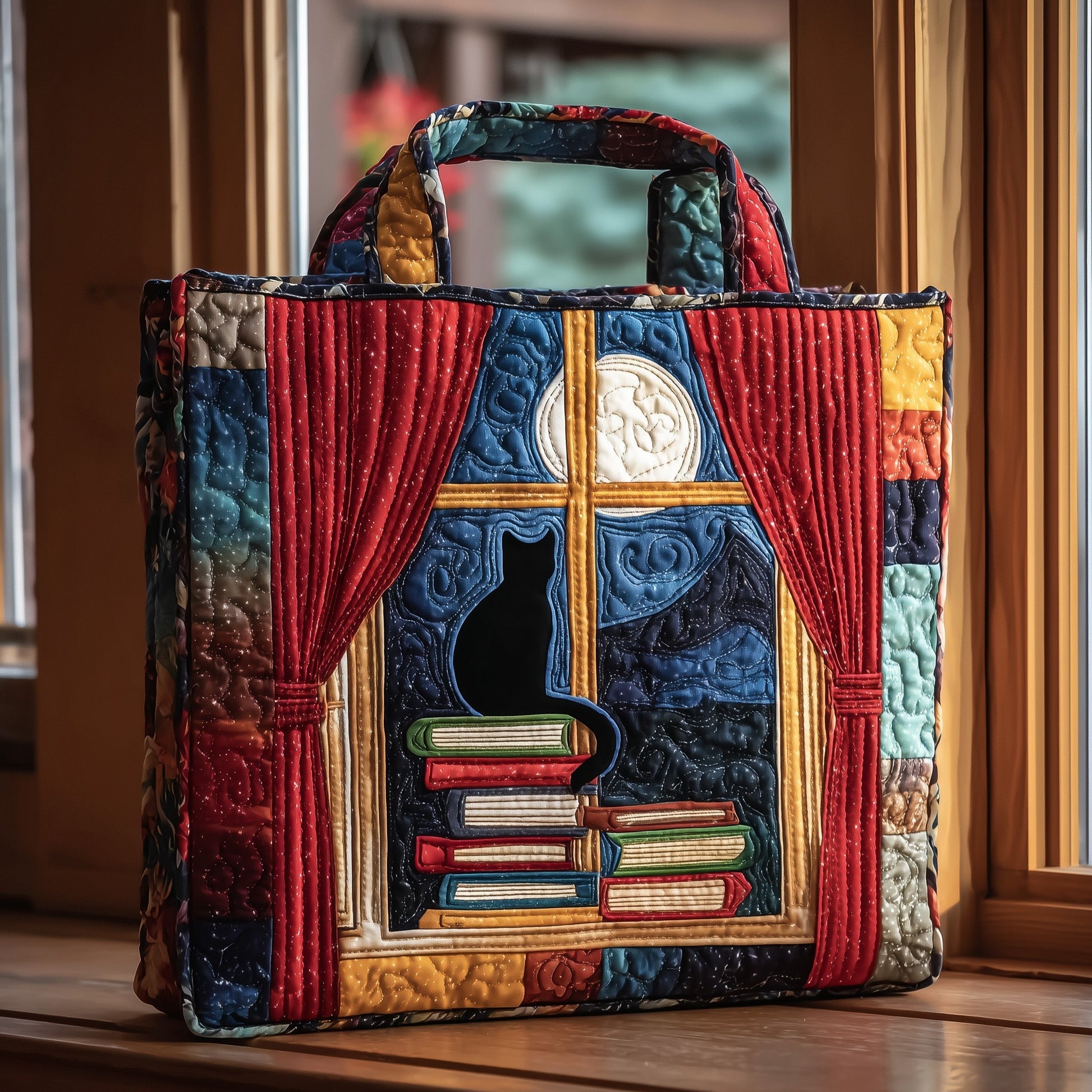 The Window Cat Quilted Tote