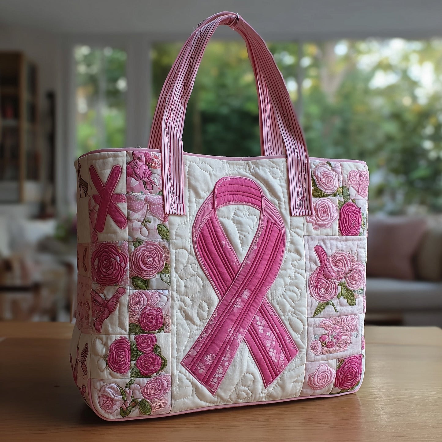 Everyday Strong Bloom Quilted Tote