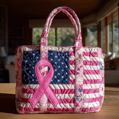 Everyday Brave Stripes Quilted Tote