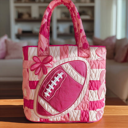 Everyday Pink Football Tote Bag