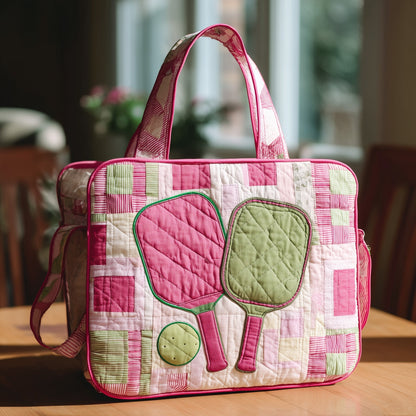 Everyday Pickleball Quilted Tote Bag
