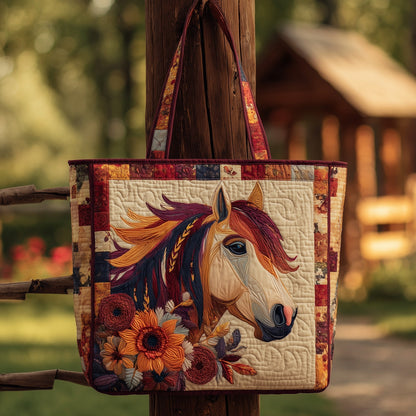 The Rustic Horse Quilted Tote