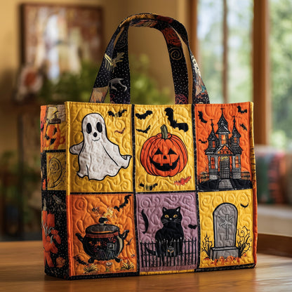 Everyday Halloween Patchwork Quilted Tote