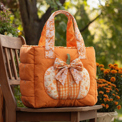 Everyday Lace Pumpkin Tote Bag