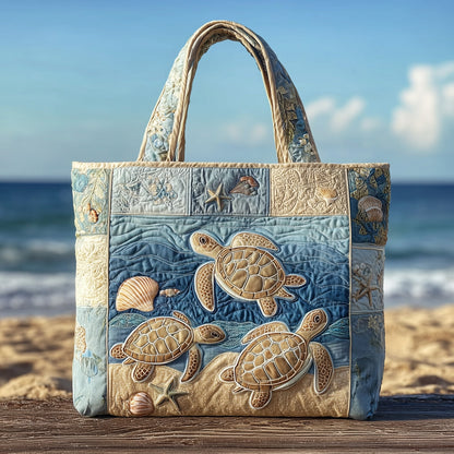 Everyday Coastal Breeze Quilted Tote