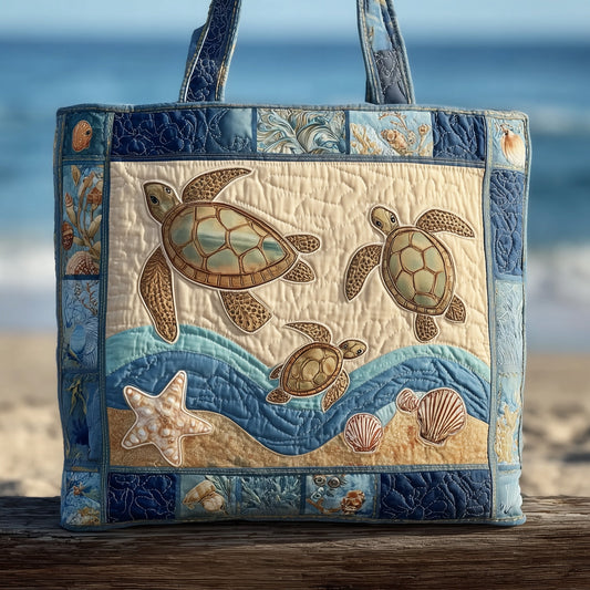The Sea Turtle Quilted Tote 4286
