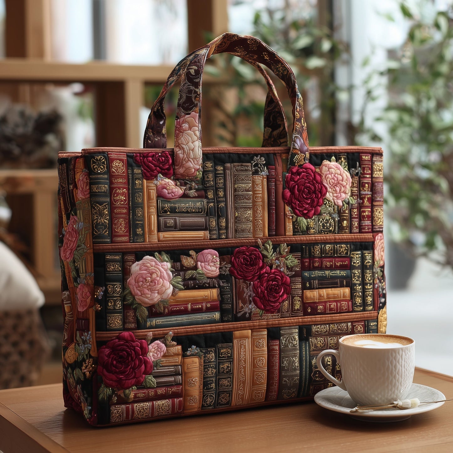Everyday Antique Library Quilted Tote