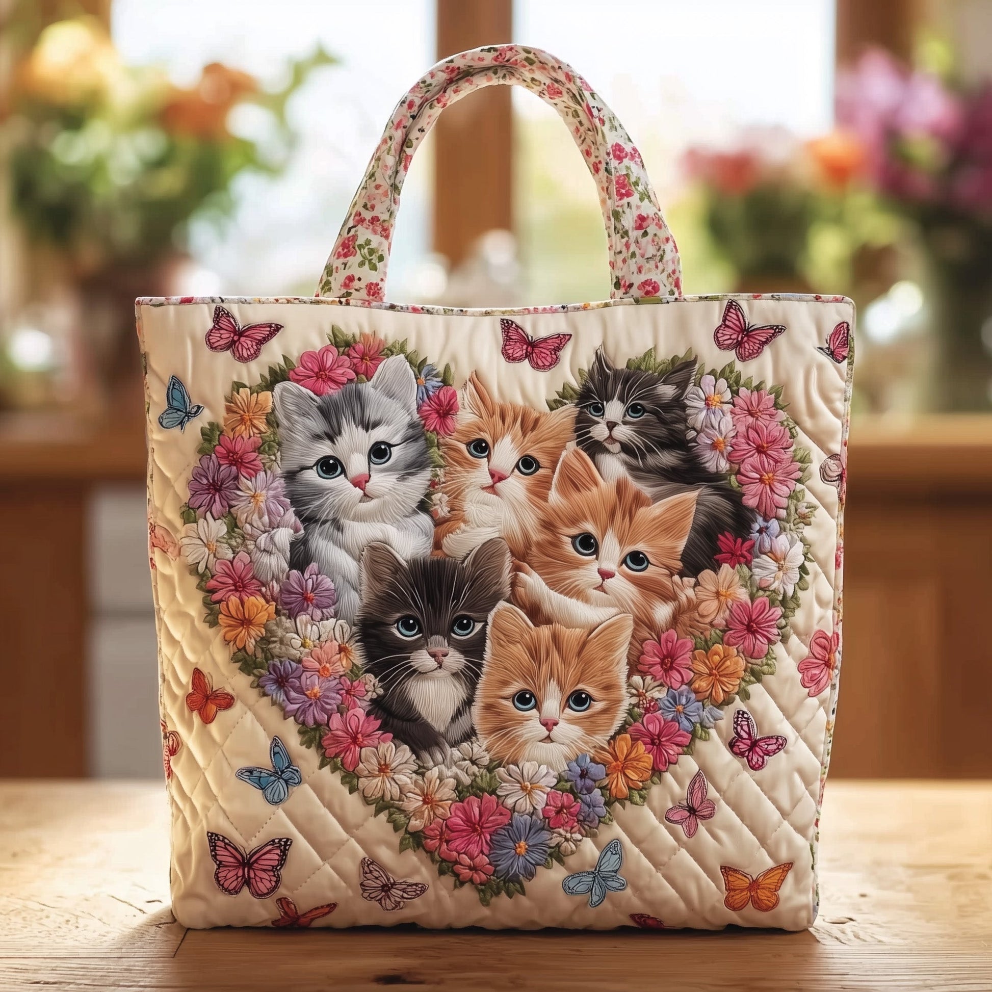 The Meowgical Tales Quilted Tote