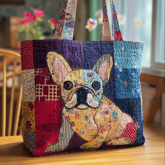 French Bulldog Patchwork Tote Bag