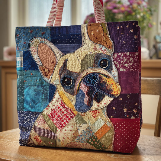 The French Bulldog Quilted Tote 4376