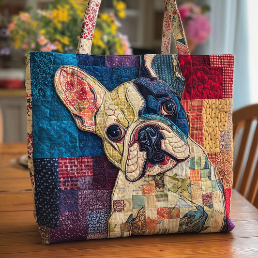 The French Bulldog Quilted Tote 4377