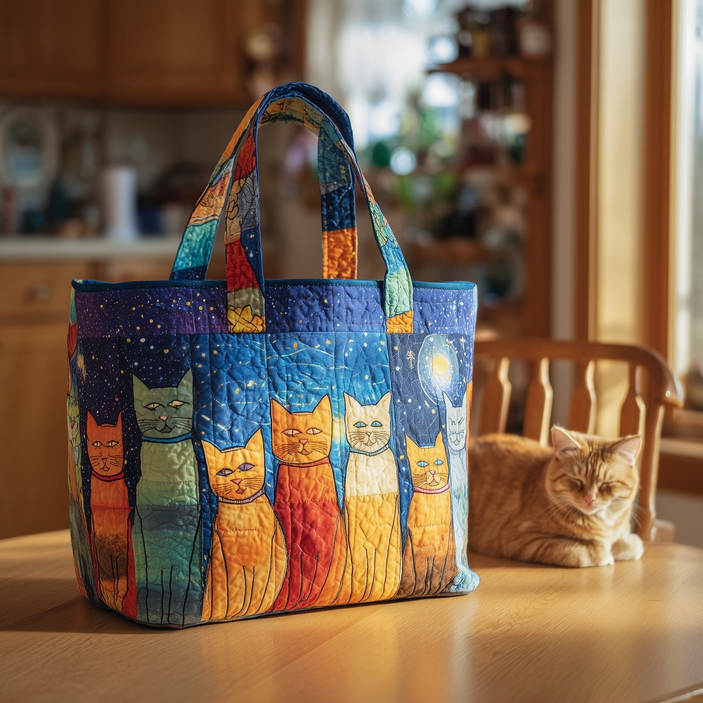 Everyday Funky Quilted Tote Bag