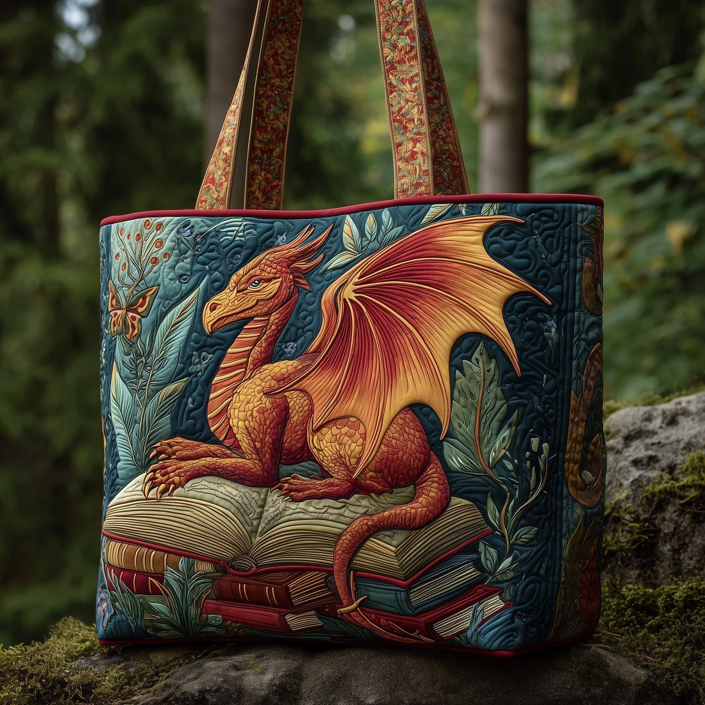 Everyday Dragon Illustration Tote Bag