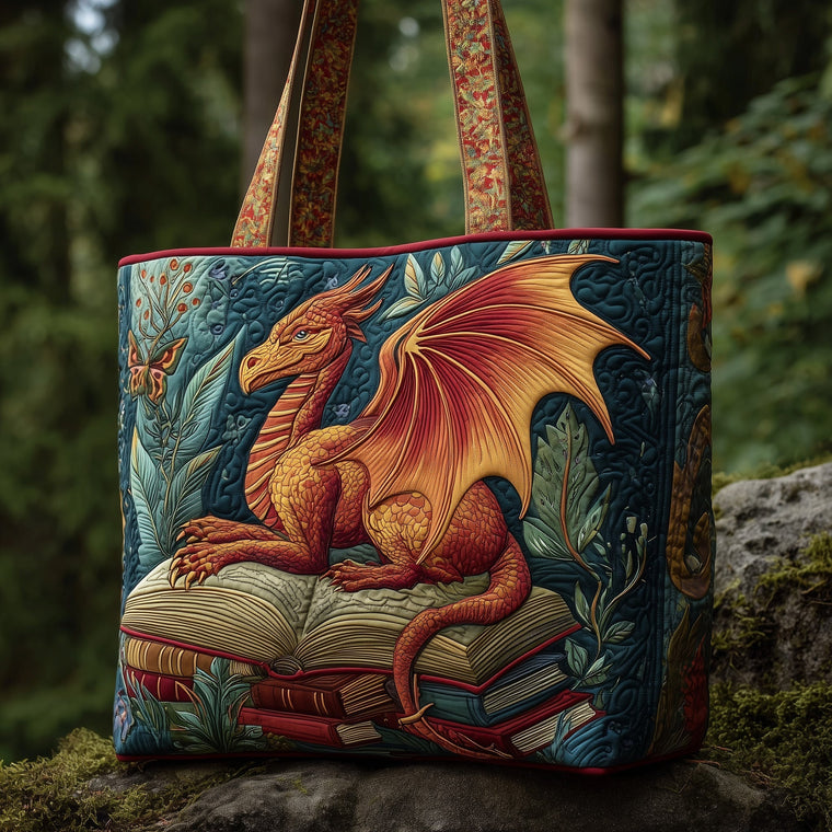 Everyday Dragon Illustration Tote Bag