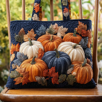 The Autumn Pumpkin Quilted Tote 4447
